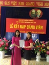 LỄ KẾT NẠP ĐẢNG VIÊN  NĂM 2017 CHI BỘ MẦM NON HOA SEN
