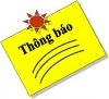 THÔNG BÁO TỰU TRƯỜNG