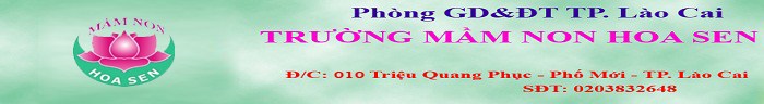 TRƯỜNG MẦM NON HOA SEN - THÀNH PHỐ LÀO CAI